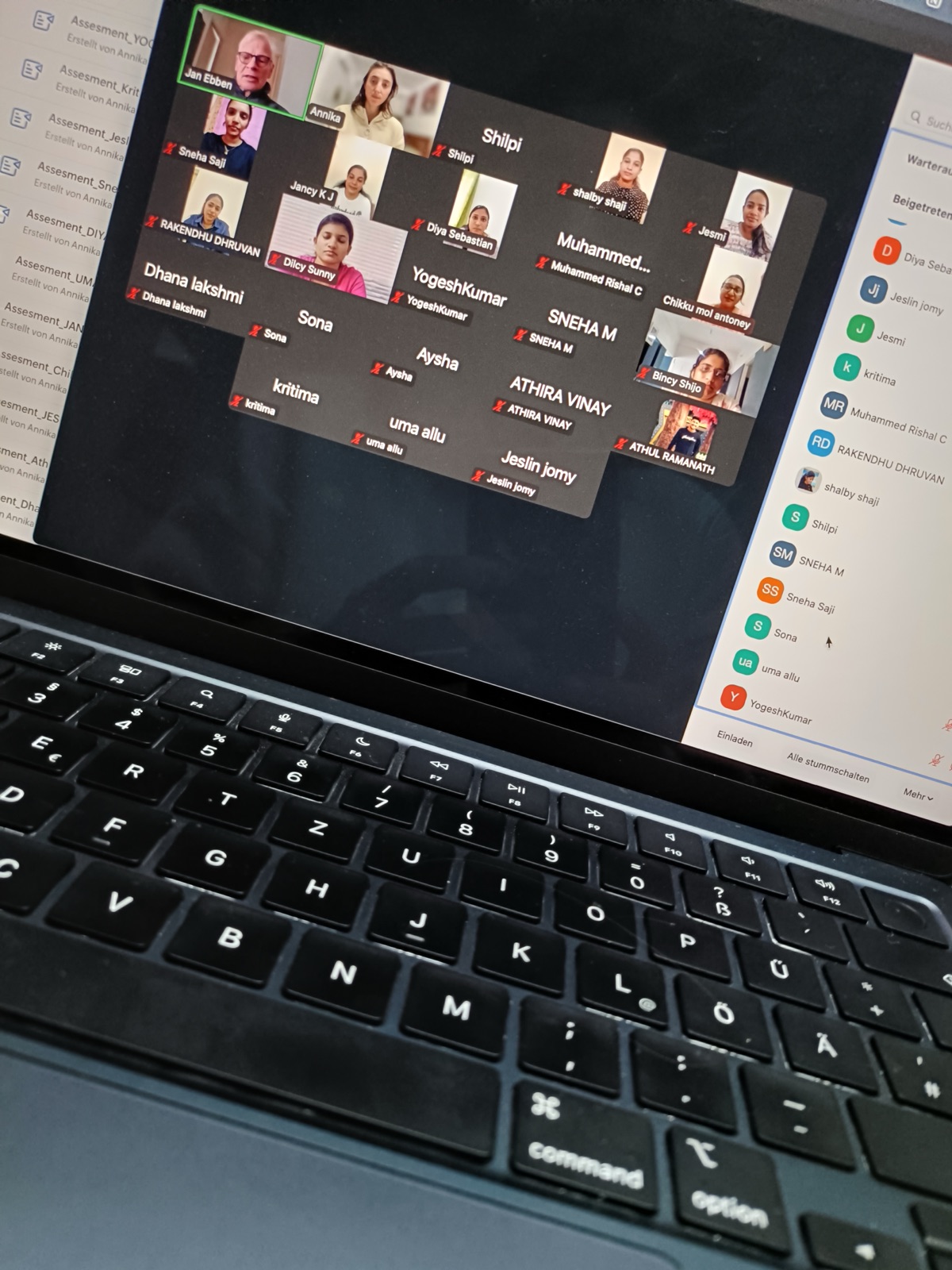 Online-Assessment mit Kandidatinnen und Kandidaten